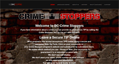Desktop Screenshot of bccrimestoppers.com